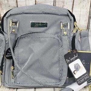 Ju-Ju-Be Chevron Backpack in Black and White